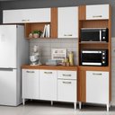 Ver imagem 2 de Cozinha Modulada Balcao com Tampo 240 Cm Mdp Vitoria Armoveis - Cinamomo Branco