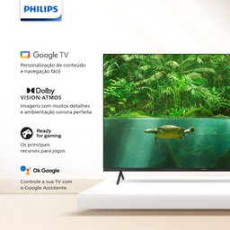Smart TV 65 Philips 4K 65PUG7408 Google TV Bluetooth - 6