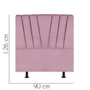 Ver imagem 2 de Cabeceira para Cama Box Solteiro 90 Cm Bélgica:rosa Bebe