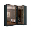 Ver imagem 2 de Roupeiro Modulado Ravi em Mdf 243,5cm 6 Portas Reflecta Grafitto 1110
