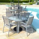 Ver imagem 2 de Conjunto de Mesa e Cadeira para Jardim com 1 Mesa Macae e 4 Cadeiras Angra