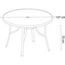 Ver imagem 5 de Conjunto de Mesa e Cadeira para Jardim com 1 Mesa Macae e 4 Cadeiras Angra