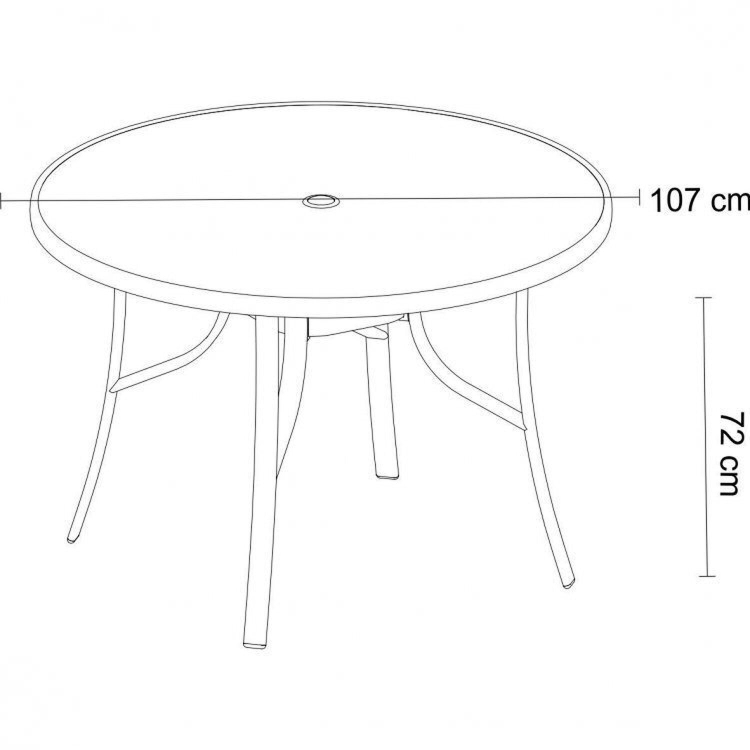 Conjunto de Mesa e Cadeira para Jardim com 1 Mesa Macae e 4 Cadeiras Angra - 7