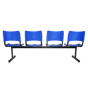 Ver imagem 2 de Longarina Turim 4 Lugares Maiart Azul