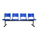 Ver imagem 1 de Longarina Turim 4 Lugares Maiart Azul