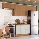 Ver imagem 1 de Cozinha Compacta 4 Peças com com Tampo Yasmin Espresso Móveis