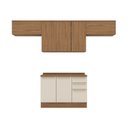 Ver imagem 4 de Cozinha Compacta 4 Peças com com Tampo Yasmin Espresso Móveis