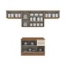 Cozinha Compacta 4 Peças com com Tampo Yasmin Espresso Móveis - 3
