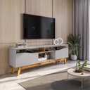 Ver imagem 2 de Rack Ilhabela Off-white com Cinamomo - Bechara
