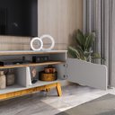 Ver imagem 3 de Rack Ilhabela Off-white com Cinamomo - Bechara
