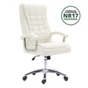 Ver imagem 7 de Kit 4 Cadeiras Escritório Presidente Ergonômica NR17 Corino Mola Ensacada