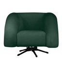 Ver imagem 6 de Poltrona Decorativa Micheli Base Giratória e Balanço Veludo Cor Verde