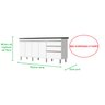 GABINETE P/ PIA 2 METROS 100% MDF PUXADOR ALUMÍNIO OFERTA BRANCO PASSE BEM 67 - 3