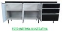 Ver imagem 5 de GABINETE P/ PIA 2 METROS 100% MDF PUXADOR ALUMÍNIO OFERTA BRANCO PASSE BEM 67