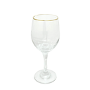 Ver imagem 2 de Conjunto 6 Taças Vinho Agua Refrigerante Borda Dourada 400ml