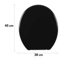 Ver imagem 3 de Tampa Assento Sanitário Universal para Vazo Oval -soft Astra Cor Preto