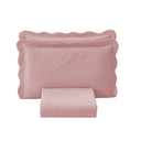 Ver imagem 3 de Cobre Leito Colcha Casal 3 Peças com Porta Travesseiro Aba Americana Bolinha Rosa