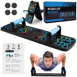 Prancha Push Up Board Multifuncional Exercícios Força Portátil Flexão - 1