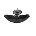 Ver imagem 1 de Cuba de Vidro Oval Chanfrada 46cm com Válvula Torneira Cascata