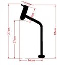 Ver imagem 3 de Cuba de Vidro Oval Chanfrada 46cm Jateado com Válvula Torneira Metal