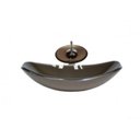 Ver imagem 1 de Cuba de Vidro Oval Chanfrada 46cm com Válvula Torneira Cascata