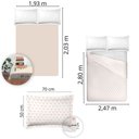 Ver imagem 4 de Jogo de Cama King Size Algodão 300 Fios 4 Pçs Estampa Estilo