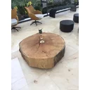 Ver imagem 5 de Mesa de Centro D1000 a 1100mm - Espessura de 12cm - C/ Rodízio de Silicone Incolor 150mm