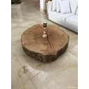 Ver imagem 3 de Mesa de Centro D1000 a 1100mm - Espessura de 12cm - C/ Rodízio de Silicone Incolor 150mm