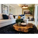 Ver imagem 6 de Mesa de Centro D1000 a 1100mm - Espessura de 12cm - C/ Rodízio de Silicone Incolor 150mm