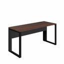 Ver imagem 2 de Escrivaninha Mesa Escritório Diretor com Caixa de Tomadas 150cm Industrial Louro Preto