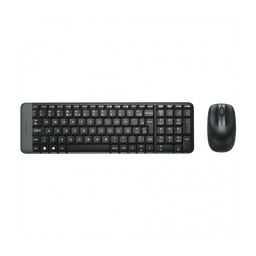 Kit Mouse e Teclado Logitech Mk220 sem Fio Pto - 1