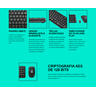 Kit Mouse e Teclado Logitech Mk220 sem Fio Pto - 5