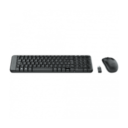 Kit Mouse e Teclado Logitech Mk220 sem Fio Pto - 2