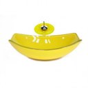 Ver imagem 1 de Cuba de Vidro Oval Chanfrada 51cm Ferrari com Válvula Clicke Torneira Metal