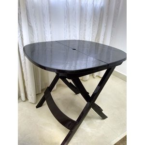 Mesa de Canto Dobrável Plástico Resistente Jsn Desenho do Tecido Das Cadeiras:liso;cor:marrom