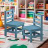 Conjunto Infantil 2 Cadeiras com Encosto Azul Taron Shop Jm - 1