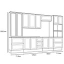 Ver imagem 3 de Cozinha Modulada Americana 03 Cinza - Henn