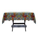 Ver imagem 1 de Toalha Mesa Oxford Estampado 1,50x1,50 4 Lugares Quadriculado