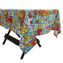 Ver imagem 3 de Toalha Mesa Oxford Estampado 1,50x1,50 4 Lugares Quadriculado