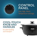 Ver imagem 2 de Elite Gourmet Mst-1234b## Slow Cooker 6qt Preto Diamond