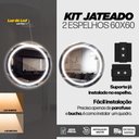 Ver imagem 3 de Kit 2 Espelho Redondo Jateado com Led 80x80