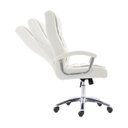 Ver imagem 5 de Kit 6 Cadeiras Escritório Presidente Ergonômica NR17 Corino Mola Ensacada