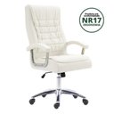 Ver imagem 6 de Kit 10 Cadeiras Escritório Presidente Ergonômica NR17 Corino Mola Ensacada