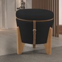 Ver imagem 1 de Puff Flex Veludo Base Tampo Imbuia