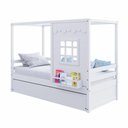 Ver imagem 2 de Bicama Casinha Reta Madeira Maciça Branco Housin