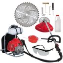 Ver imagem 7 de Roçadeira Costal Nakashi C330mbo À Gasolina 2t 33cc Potente