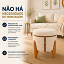 Ver imagem 5 de Puff Multifuncional 3 1 Apollo em Linho Bege Médio