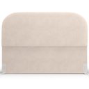 Ver imagem 5 de Cabeceira Cama Box Queen 160cm Orgânica Lanna W01 Suede Bege - Lyam Decor