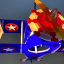 Ver imagem 5 de Pendente Avião Infantil em Acrílico Azul – Iluminação Led, Bivolt, Soquete E27