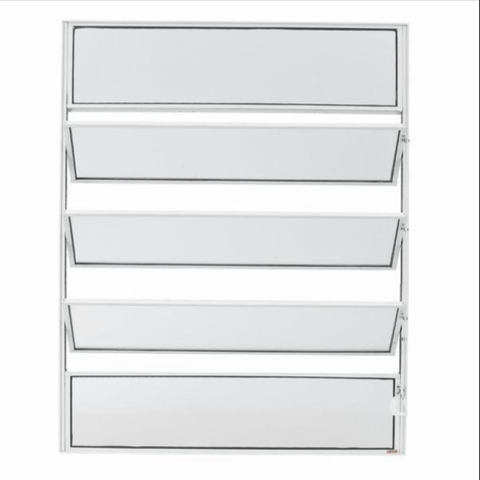 Vitrô Alumínio Branco Basculante 5v Classic -100x40cm